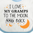 thumbnail image 4 of Inktastic I Love My Gramps to the Moon and Back Boys or Girls Baby Bib, 4 of 4