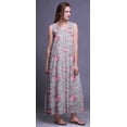 thumbnail image 4 of Bimba Robe de Nuit Maxi en Rayonne pour Femmes, Imprimée, Sans Manches, Robe de Nuit Maxi - m, 4 of 5
