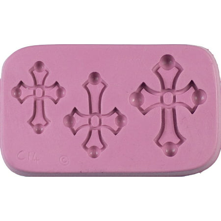 Silicon Mold, "Gothic Cross" Mold, Flexible silicone mold sizes- 25mm X