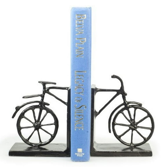 Bicycle Iron Bookend Set