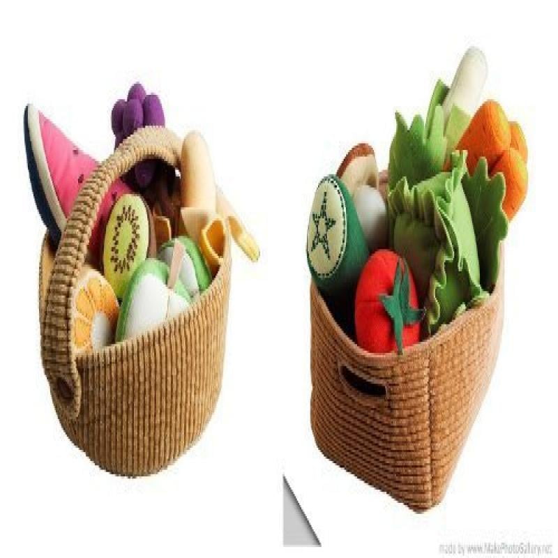 Ikea Duktig Children's 9 Piece Fruit Basket Set and 14 Piece Vegetable
