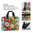 thumbnail image 4 of FORMRS 16" Laptop Bag Carrying Sleeve Case with Handle Travel Shoulder Briefcase, Pink Floral Tomatoes, 4 of 8