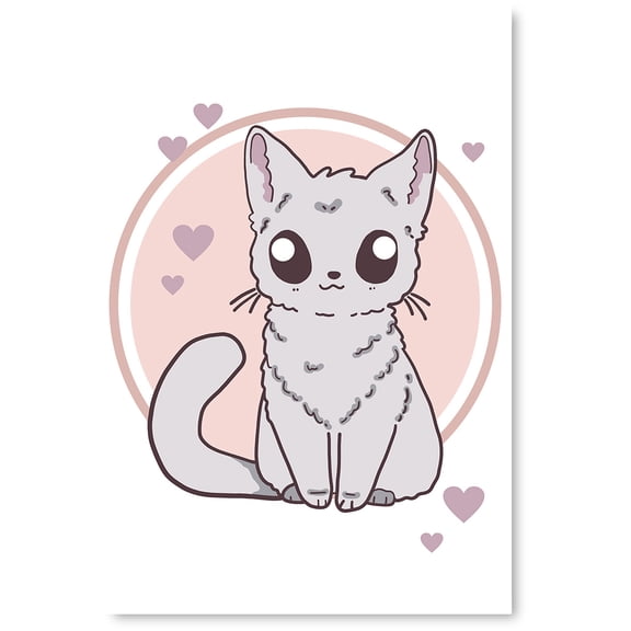 Awkward Styles Kawaii Wall Decor Cute Kawaii Animals Kids Wall Art Kids Room Decor Boys Girls Room Wall Art Cat Poster