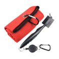 thumbnail image 1 of Golf Club Brush Toalla de golf Accesorios de limpieza para hombres Mujeres con clip, Toalla de microfibra de gimnasio de limpieza de clubes Toalla de Toalla roja, 1 of 8