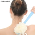 thumbnail image 4 of Double-sided brush bathroom bath brush long-handle bath brush soft hair two-in-one bath brush rubbing back brushblue, 4 of 5