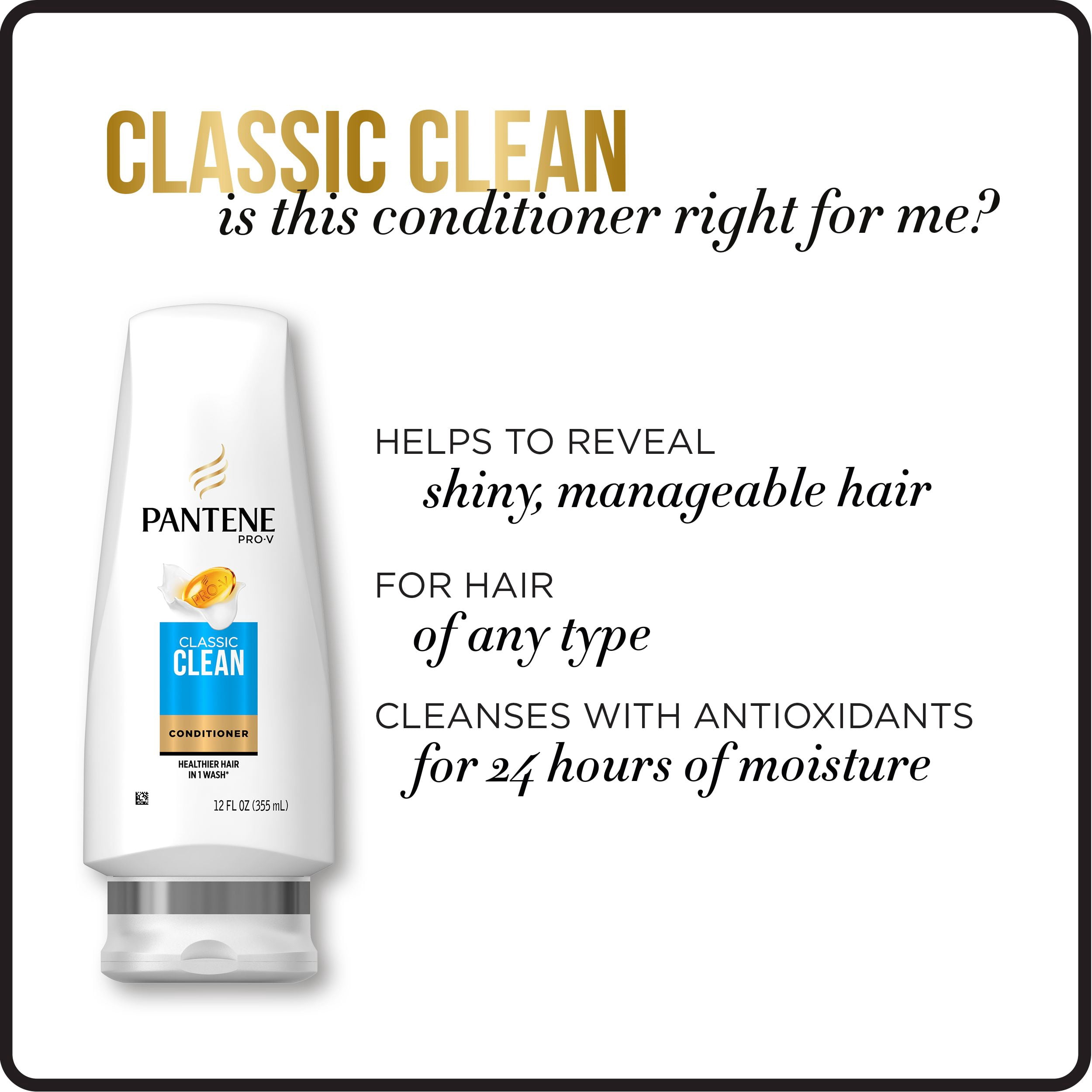 Pantene Pro-V Classic Clean Conditioner, 28.9 fl oz