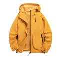 thumbnail image 4 of StSilkitty Rain Jacket for Men Windbreaker Waterproof Long Sleeve Zip up Hiking Camping Hooded Jacket Coat with Pockets, 4 of 5