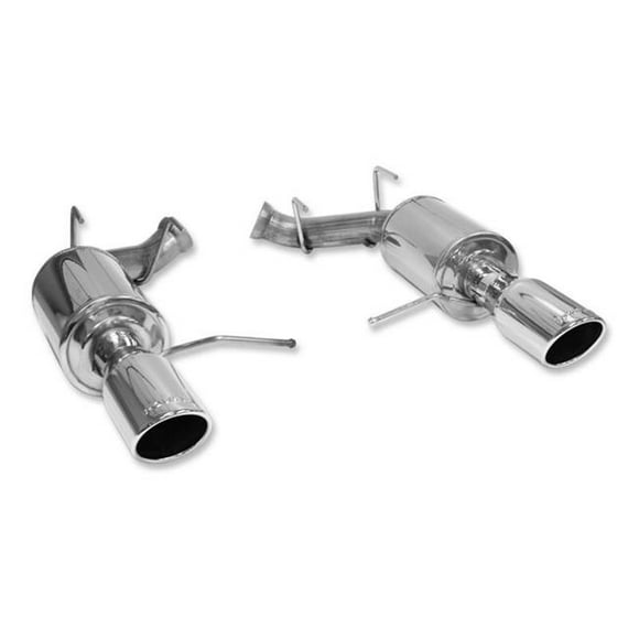 Roush 421145 Enhanced Sound Dual Axle-Back with Round Tips for 2011-2014 Ford Mustang V6