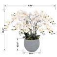 thumbnail image 4 of Vanity Art 36.22" H Artificial Phalaenopsis Orchids Floral Arrangement in Pot, 4 of 7