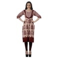 thumbnail image 3 of Moomaya Kurti Droit pour Femmes Tunique Indienne Imprimée Kurta Longue, 3 of 6