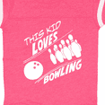 thumbnail image 4 of Inktastic This Kid Loves Bowling Boys or Girls Baby Bodysuit, 4 of 5