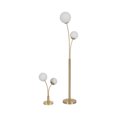 thumbnail image 5 of Table Lamps Glass & Metal Globe Shade Modern Design Heights Metallic Finish Home Office Bedroom Living Room Accent Lighting Set of 2 - 64", 23" Gold, 5 of 8