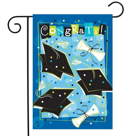 Briarwood Lane Graduation Celebration Garden Flag
