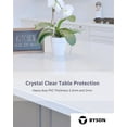 thumbnail image 2 of Byson Clear Dining Table Protector 2mm Thickness– PVC Table Cover, Waterproof Vinyl Plastic Cover – Transparent, Thick, Easy Clean, 2 of 2