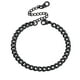 thumbnail image 1 of PROSTEEL Eslabón Cubano Negro 4,8MM Ancho Cadena Pulseras de Moda para Hombre Mujer Joyería Regalo Ajustable, 16de Longitud, 1 of 6