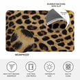 thumbnail image 4 of Leopard Print Doormat Outdoor Entrance 20"x31.5", Brown Yellow Retro Animal Fur Pattern Absorb Moisture Dirt Door Mats, Non-Slip Rubber Backing Floor Mats Indoor, Low-Profile Front Door Rugs, 4 of 9