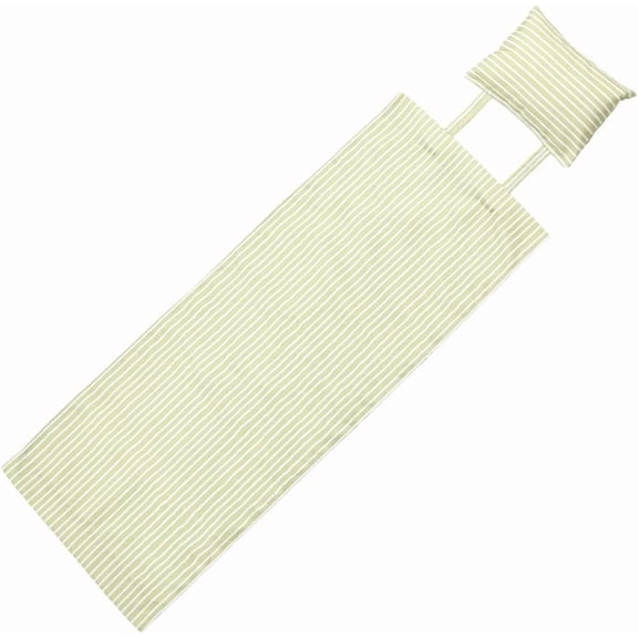 Beach Sling Chair Replacement Canvas 55.5x17 Inch Chair Cloth Lounge Chair Fabric Reclining Sling Replacement with Pillow for DIY Making