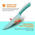 thumbnail image 2 of 6 Pieces Ceramic Knife Set with Knife Block Holder ，Chef knife，Bread knife, Slice knife, Utility knife,Paring knife, 2 of 3
