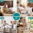 thumbnail image 6 of Oubonun 24"x24" Cotton Throw Pillow Inserts 2 Pack with Zipper - 3D Polyester Fiber Fill, Fluffy, hypoallergenic, Machine Washable for Couch Bed, 6 of 11