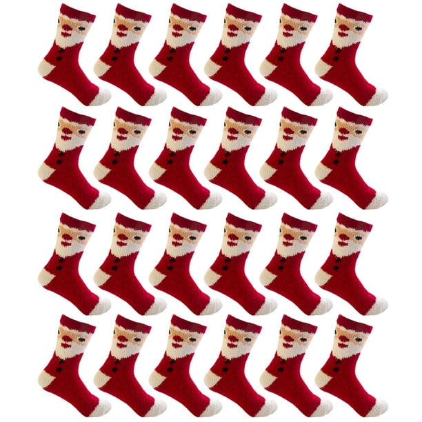 Calcetines peludos navideños para mujeres y niñas, regalos bonitos, divertidos, acogedores y esponjosos, zapatillas cálidas de invierno, calcetines de vacaciones de Navidad Zhivalor CPB-YZS50-1