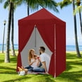thumbnail image 2 of COOS BAY 5x5 Pop-up Instant Outdoor Canopy with 4 Side Wall Panels, Portable Lightweight Tent with Carry Bag, Burgundy, 2 of 9