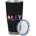 thumbnail image 2 of LGBT Pride Rainbow Gay Fingerprint 20oz Stainless Steel Tumbler With Lid And Straw Spill-Proof Insulation Travel Tumbler Cups Vacuum Coffee Cup For Ice Drinks & Hot Beverages, 2 of 6