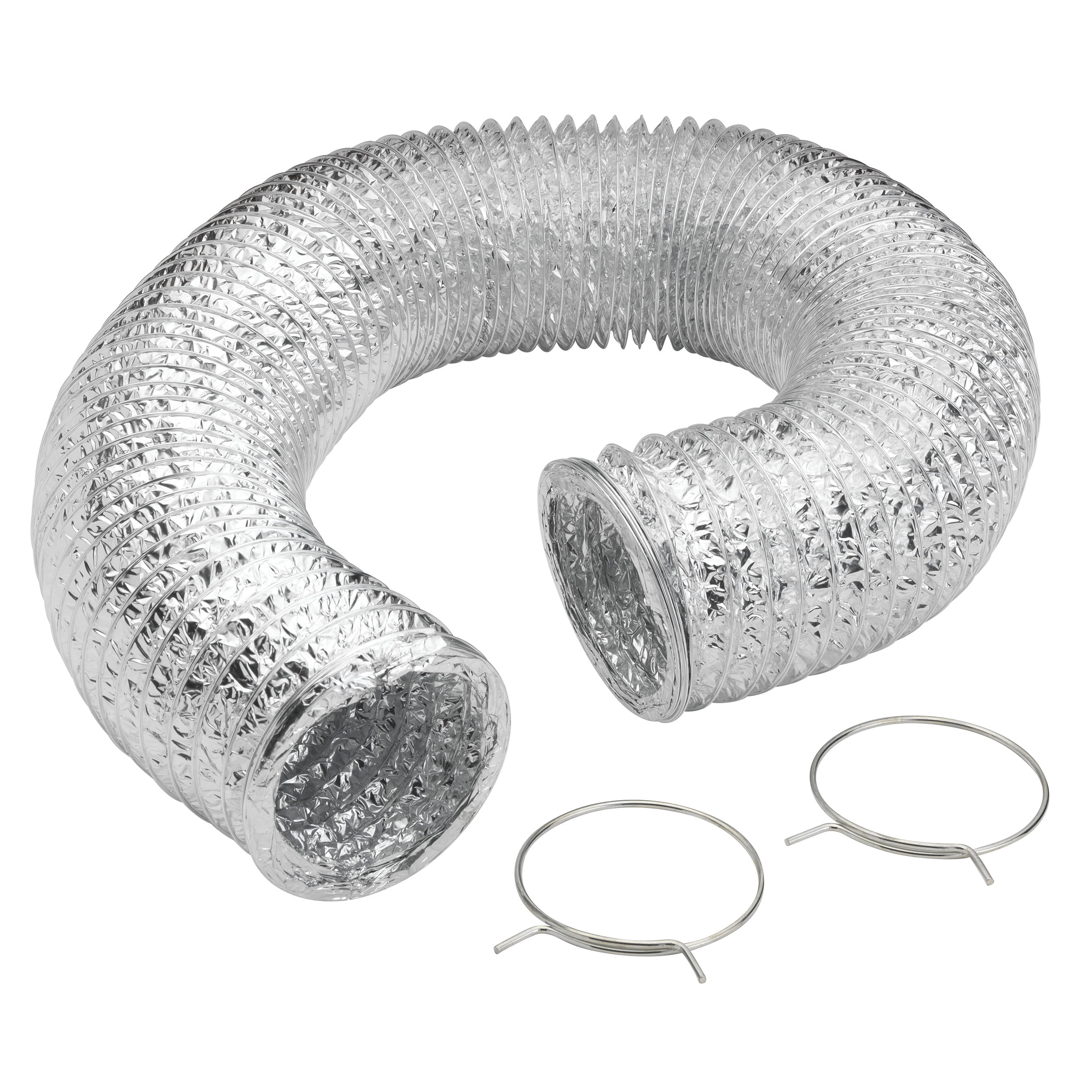 Plumb Craft Silver Aluminum 8 Ft, Flexible Dryer Duct