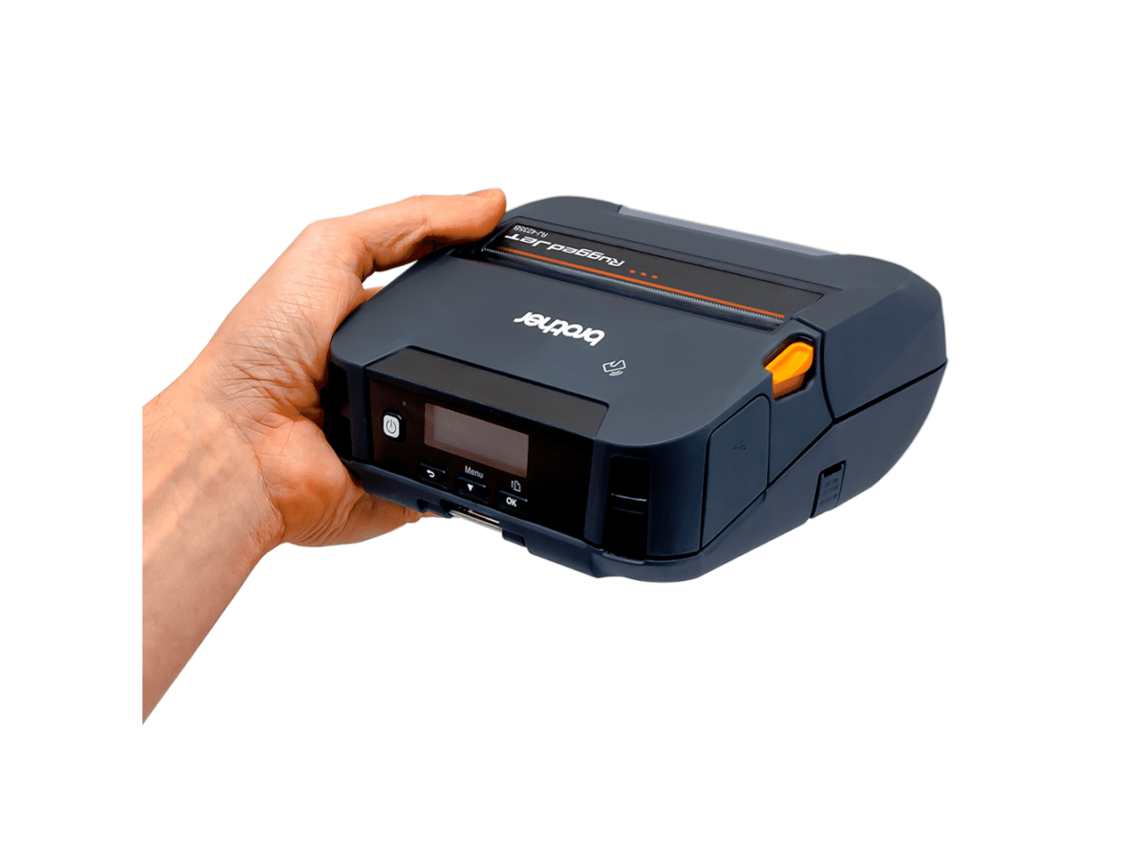 Brother RuggedJet RJ4235BL Direct Thermal Printer - 4-Inch Rugged Mobile Printer with Bluetooth Wireless Connectivity and Smart Li-ion Battery - USB - Bluetooth -  (NFC)
