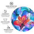 thumbnail image 4 of Gaeub Bright Flowers Print 6 Pcs Leather Coasters for Drinks ,Drink Coasters Sets,Drink Table Cup Coasters for Living Room Kitchen Coffee Decor,Round Shape, 4 of 7