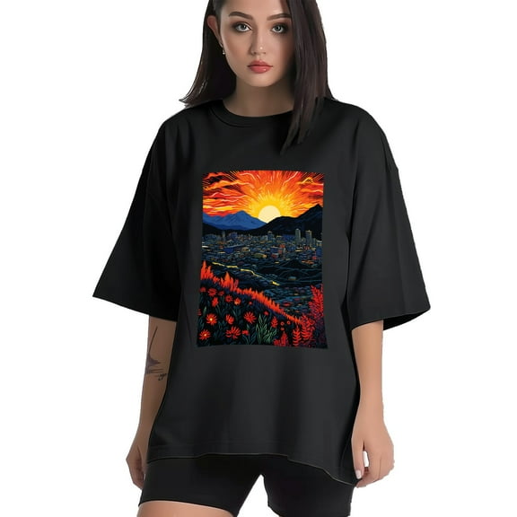 Plus Size Shirt for Women Black Tops for Women Short Sleeves Shirt for Women Fine Art Print 2 T Shirt Crewneck Shirt for Women XS