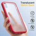 thumbnail image 3 of JETech Matte Case for iPhone XR 6.1-Inch, Shockproof Military Grade Drop Protection, Frosted Translucent Back Phone Cover, Anti-Fingerprint (Red), 3 of 6