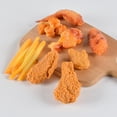 thumbnail image 1 of Llavero de simulación de papas fritas, pollo frito, muslo de pollo, alitas de pollo, modelo de comida, comida y juego, accesorios de hamburguesa, adornos de juguete, 1 of 4