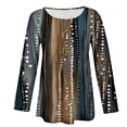 thumbnail image 4 of MEICHEN Womens Long Sleeve Tops Casual Blouses Fall Pleated Trendy Tee Shirts Vacation Fashion Clothes, 4 of 5