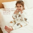 thumbnail image 5 of WIBACKER 9M-6Y Baby Warm Flannel Sleeping Bag with Feet, Bear Sleepsuit, Kids Toddler Boys Girls Double Zipper Wearable Sleep Sack, 5 of 9