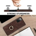 thumbnail image 6 of PU Leather Case for Samsung Galaxy S20 FE 6.5 Inch with Ring Holder Kickstand Card Slots Slim Fit Cover, Soft TPU Bumper Shockproof Non-Slip Protective Phone Case for Samsung Galaxy S20 FE,Coffee, 6 of 17