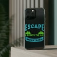 thumbnail image 3 of DistinctInk Clear Hybrid Case for Apple iPhone 15 Pro (6.1" Screen) - Escape Breathe Air On Mountains - Raised Bezel Screen Guard, 3 of 9