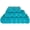 Aqua Blue-Towel Set of 3, variant on Teal 40x80" Oversized Bath Towel Sheet Cotton 600 GSM Adult Bathroom Towel