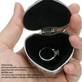 thumbnail image 3 of Caja de almacenamiento de joyería con forma de corazón exquisita capacidad adecuada tela de terciopelo a prueba de polvo joyero en forma de corazón para escritorio para boda ANGGREK Otros, 3 of 8