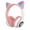Pink, variant on Wireless Bluetooth 5.0 Ear Headphones with LED Light & Mic – Foldable Kids Headset, 10M Range, 8-10 Hours Playtime – Includes Charging & Audio Cable