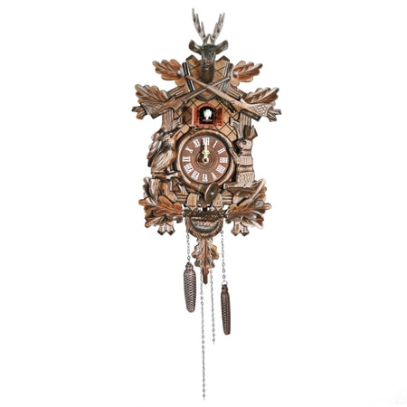 9 . 8 " x 18 . 9 " Vintage Style Cuckoo Clock, Traditional Black Forest House Clock, Antique Wooden photo 9 . 8 " x 18 . 9 " Vintage Style Cuckoo Clock, Traditional Black Forest House Clock, Antique Wooden