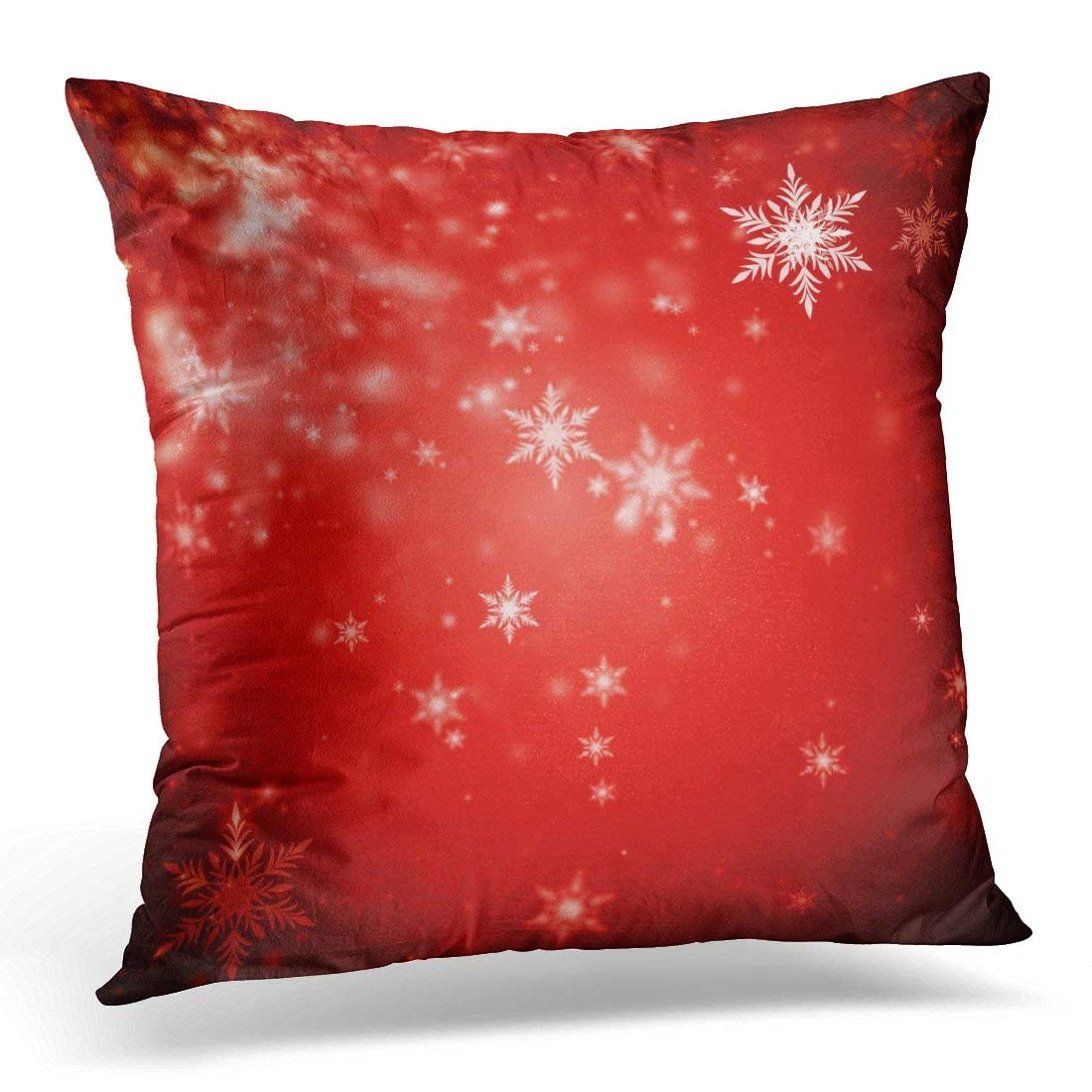 ARHOME Blur Abstract Dark Deep Red Christmas of Defocused Snowflakes