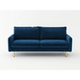 thumbnail image 3 of Enor Furniture Casey 70" Cushion Back Upholstered Modern Velvet Sofa in Blue, 3 of 8