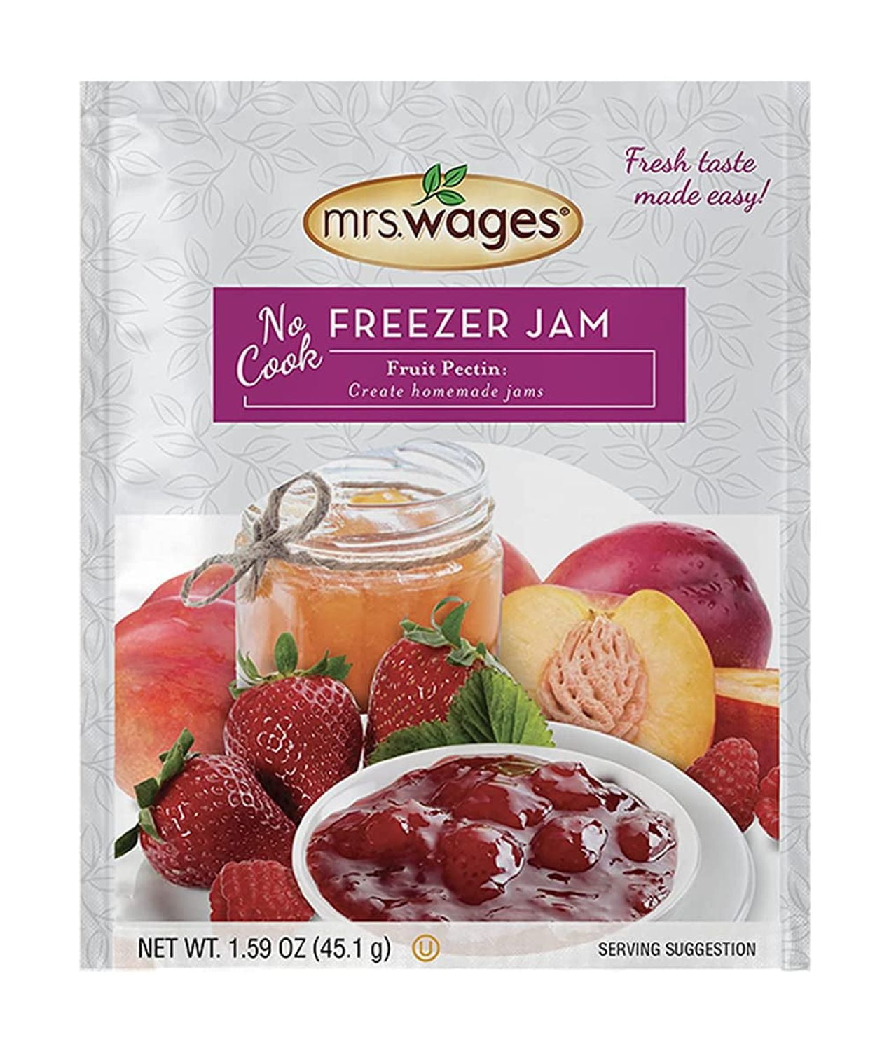 Mrs. Wages No Cook Freezer Jam | Fruit Pectin | Easy-to-Use | Fast