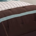 thumbnail image 7 of Riverbrook Home 8 Piece Comforter Set, King, Blue/Brown/Ivory, Tolbert, Polyfill, Adult, 7 of 7