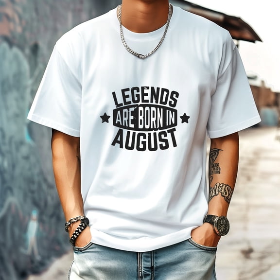 Men's T Shirt Round Neck Patterned Tee Summer New Sports Shirt Vintage Style Gift for Friends XS