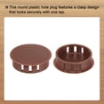 thumbnail image 4 of Uxcell 32Pcs Plastic Hole Plugs, Flush Type Panel Hole Plugs Insert End Caps for Locking Hole Furniture Cabinet 35mm Red-Brown, 4 of 6