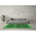 thumbnail image 3 of Ahgly Company Indoor Rectangle Abstract Emerald Green Modern Area Rugs, 4' x 6', 3 of 4