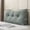 Green, variant on Triangular Headboard Pillow Twin XL, Ergonomic Wedge Bolster Cushion Headrest and Backrest for Dorm Beds Sofas and Floor Sitting 39.4"x15.7"x7.5"