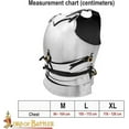 thumbnail image 4 of Lord of Battles 15th Century Medieval Cuirass Milanese Churburg Steel Breastplate 16 Gauge for Unisex - XL, 4 of 7