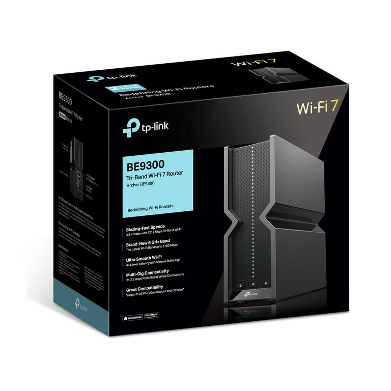 TP-Link Archer BE9300 Tri-Band WiFi 7 Router | 9.2 Gbps TP-Link Archer BE9300 Tri-Band WiFi 7 Router | 9.2 Gbps